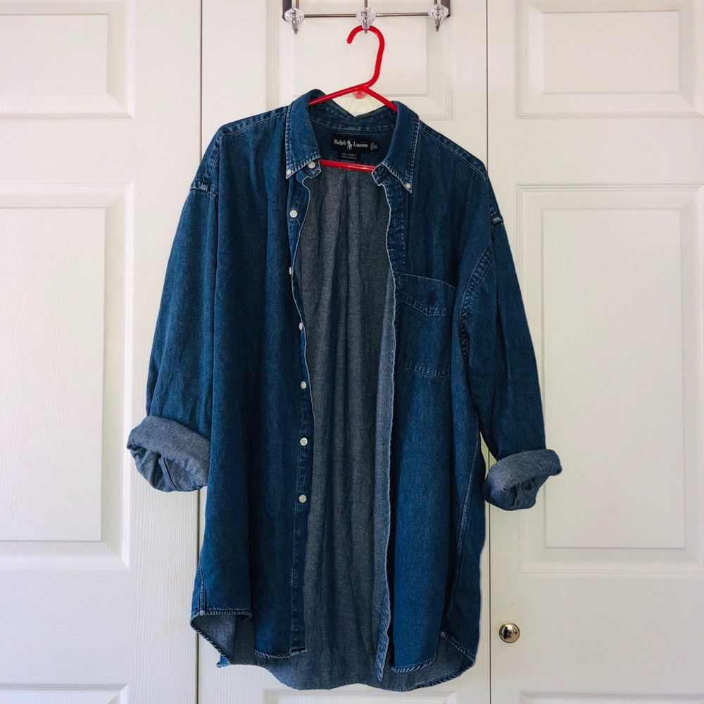 Vintage Ralph Lauren Oversized Denim Shirt